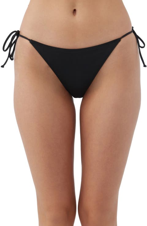 Saltwater Solids Maracas Side Tie Bikini Bottoms