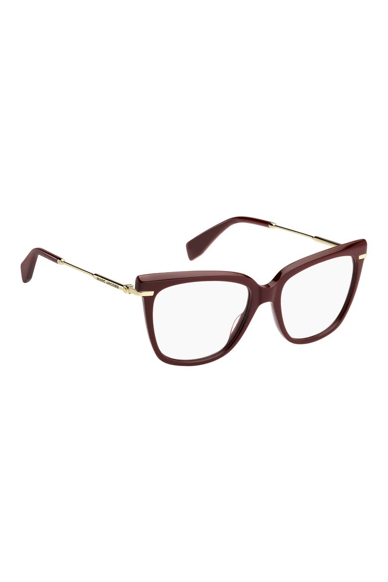 53mm Cat Eye Optical Glasses, Alternate, color, BURGUNDY