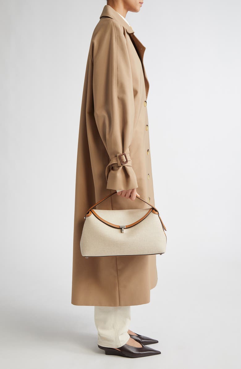 TOTEME T-Lock Canvas Top Handle Bag, Alternate, color,