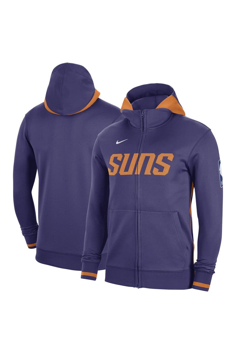 Men's Nike Purple Phoenix Suns Authentic Showtime Performance Full-Zip Hoodie, Main, color, Purple