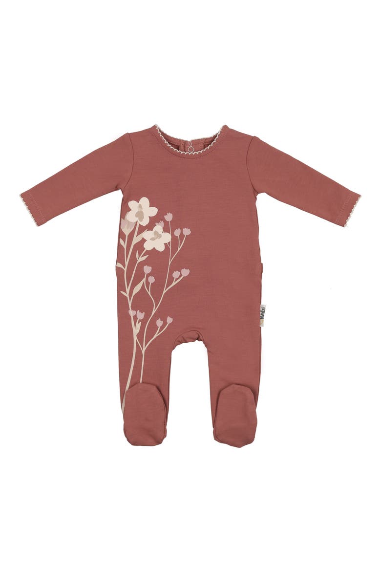 Blooming Bouquet Footie, Main, color, RUST