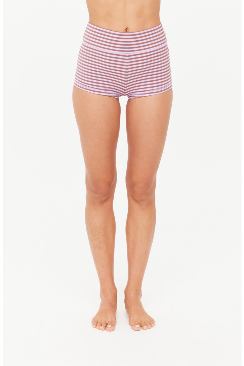 Miami Fox Bikini Shortie Swim Bottoms, Main, color, STRIPE