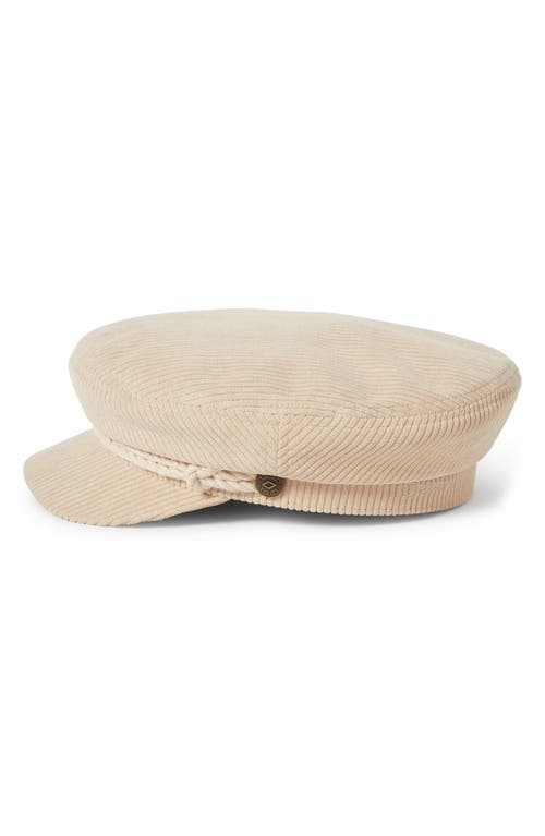 Brixton Fiddler Corduroy Fisherman Cap In Neutral