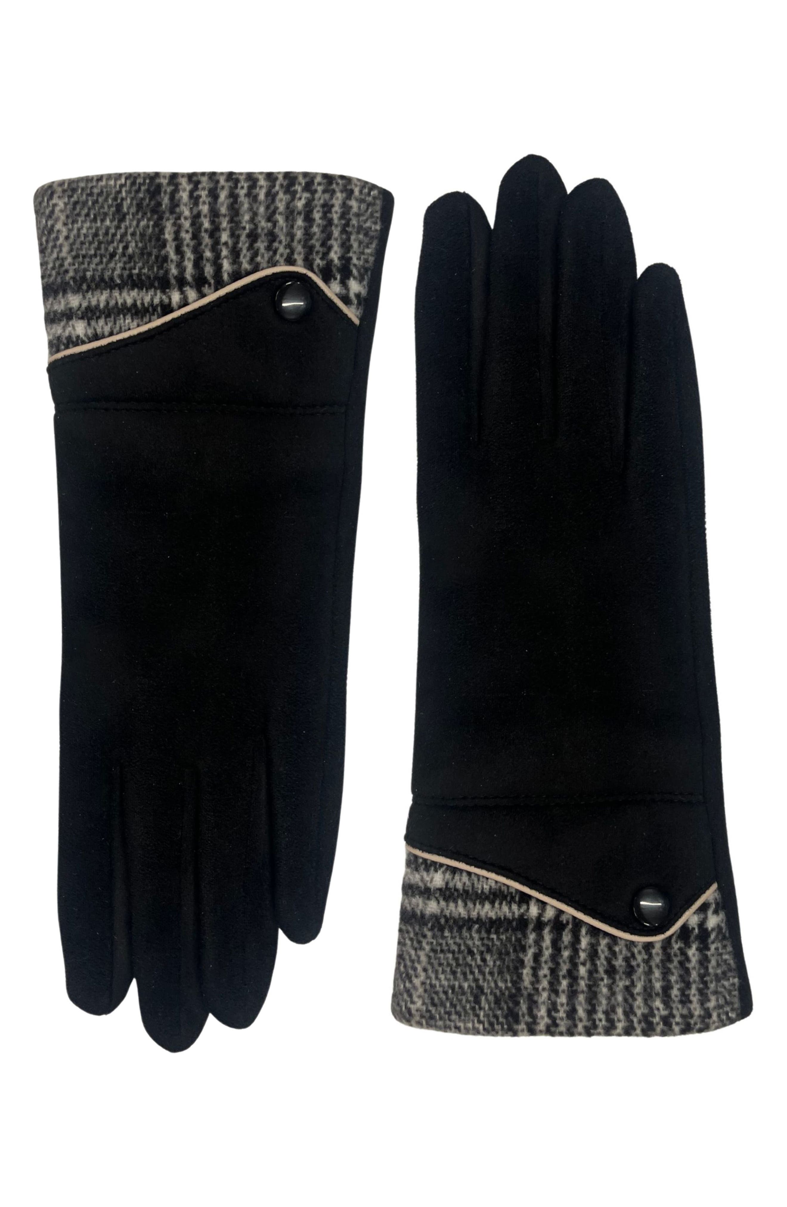 MARCUS ADLER Plaid Touchscreen Gloves