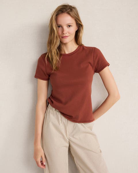 Cotton Slub Fitted Tee