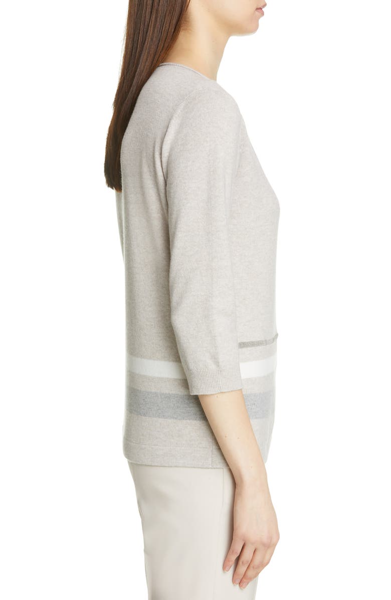 Fabiana Filippi Stripe Wool Blend Sweater, Alternate, color, 