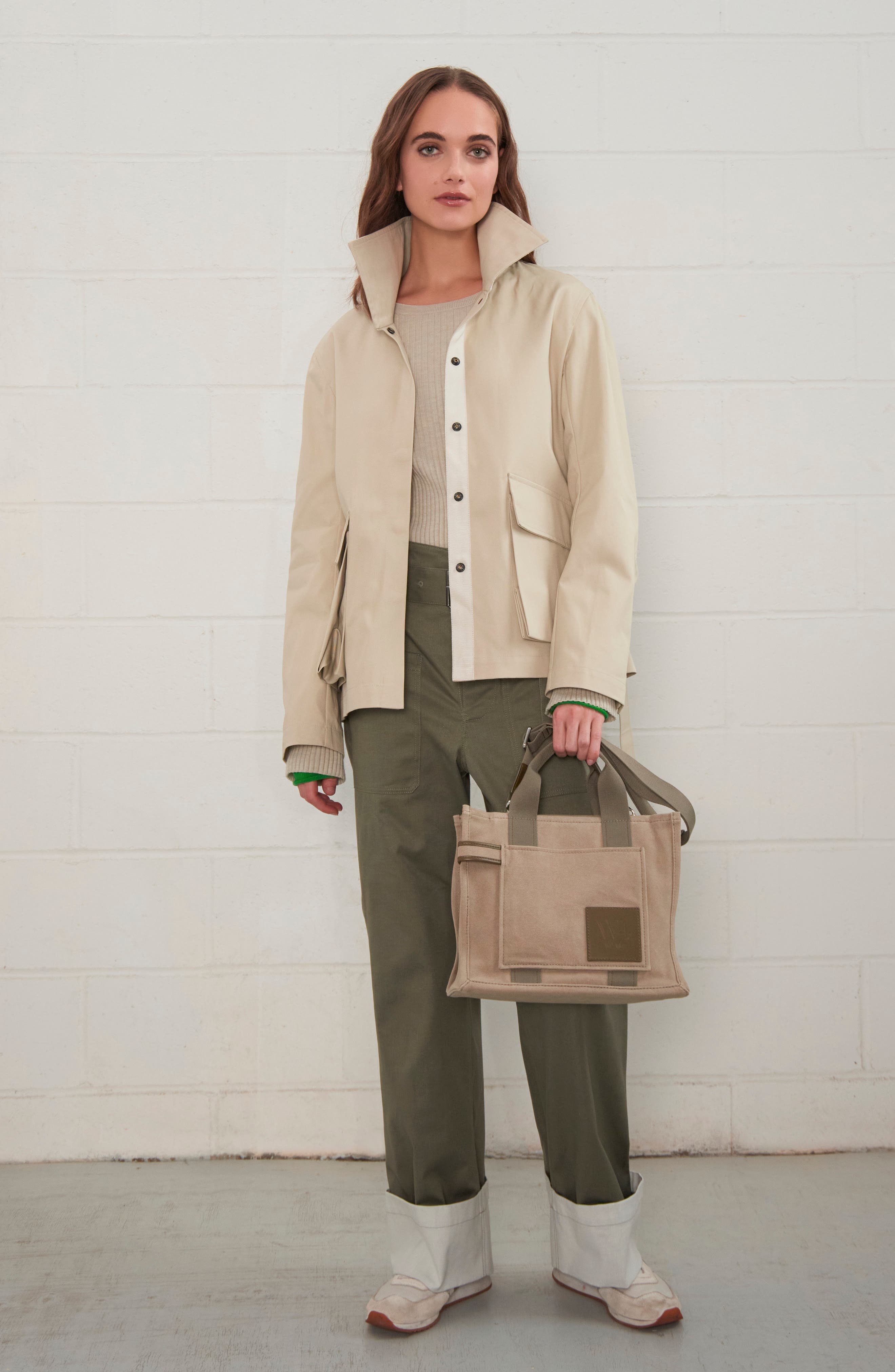 The Street 29 Canvas Tote, Alternate, color, ARMY GREEN