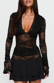 Princess Polly Kecia Lace Long Sleeve Top