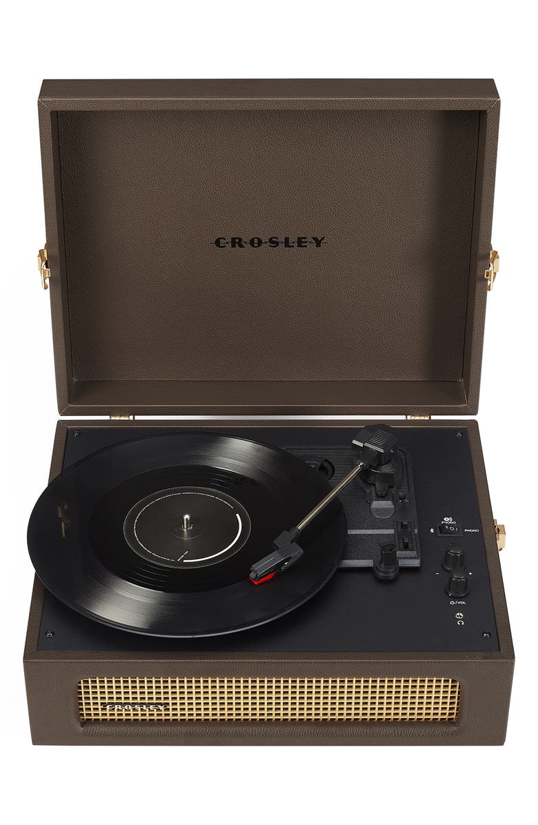 Crosley Radio Voyager Record Player, Alternate, color, Cocoa