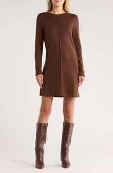 AREA STARS Barr Long Sleeve Sweater Dress