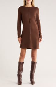 AREA STARS Barr Long Sleeve Sweater Dress