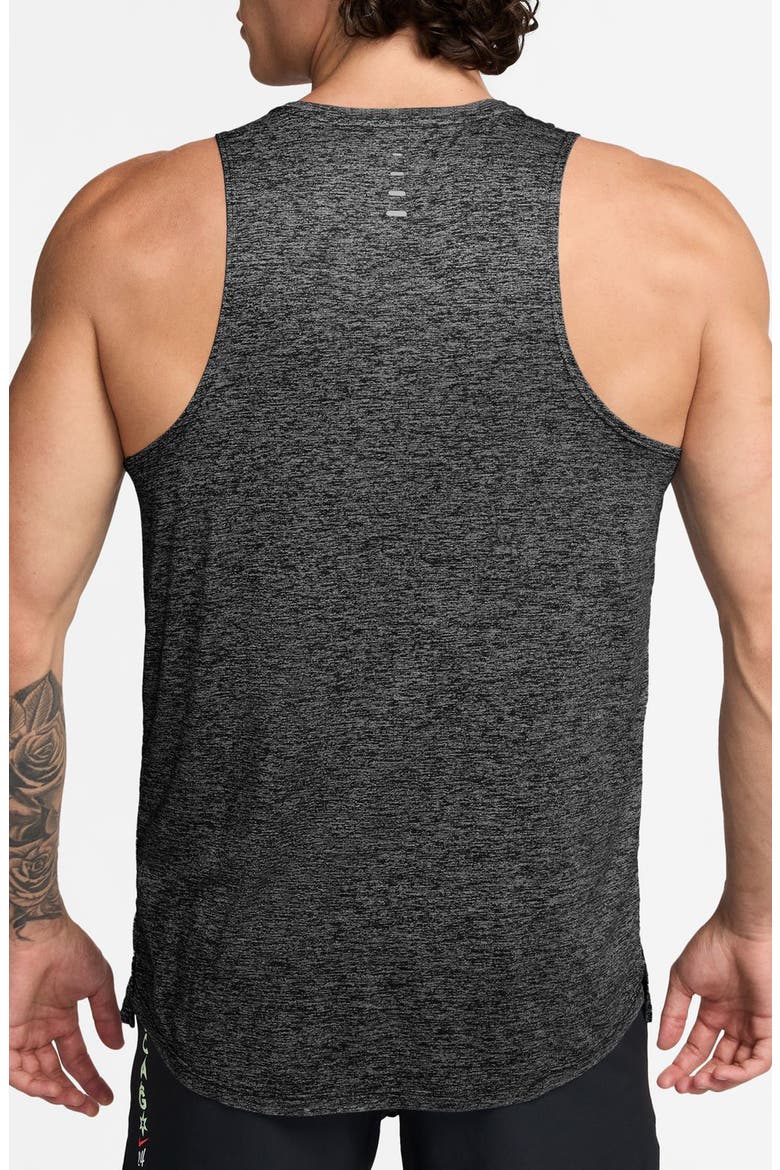 Stride Dri-FIT Running Tank, Alternate, color, BLACK/ HEATHER