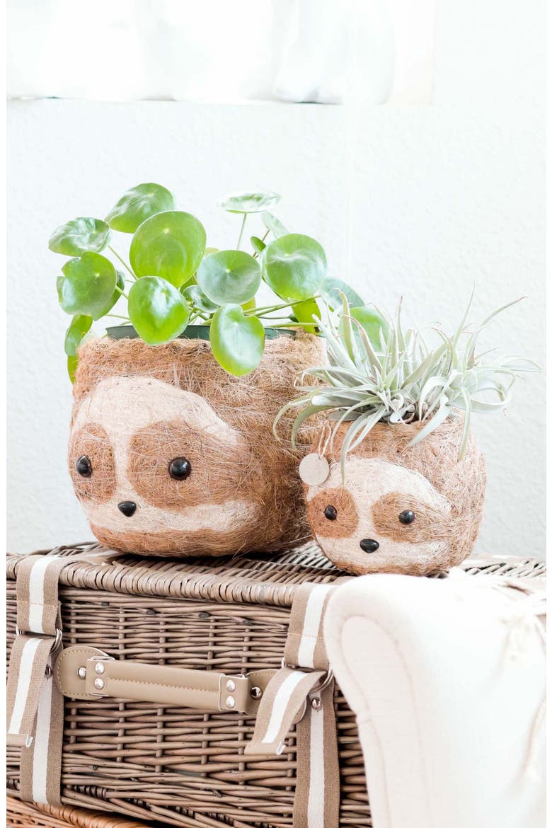 Animal Head Coco Coir Planters, Alternate, color, Two-Tone