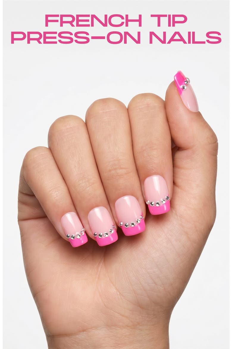 Kids' 24-Piece French Tip Press-On Nails, Alternate, color, OPEN MISCELLANEOUS