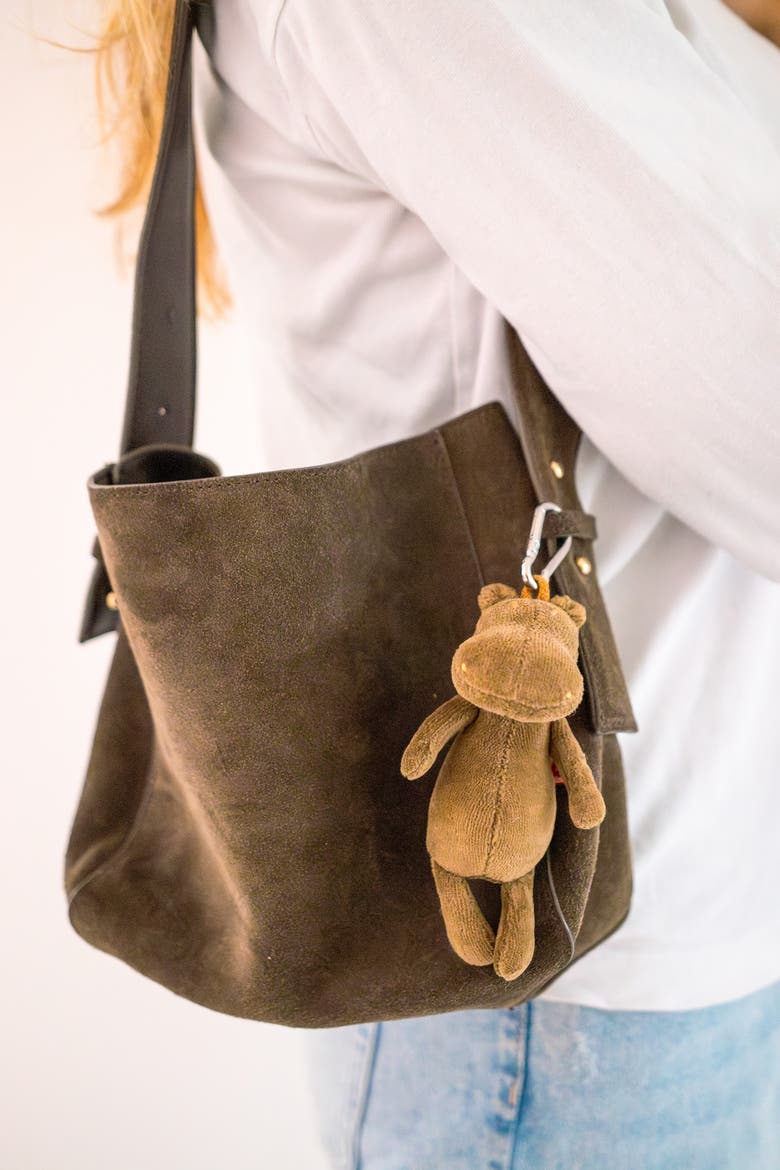 Key Charm Momo the Hippo brown, Alternate, color, Brown