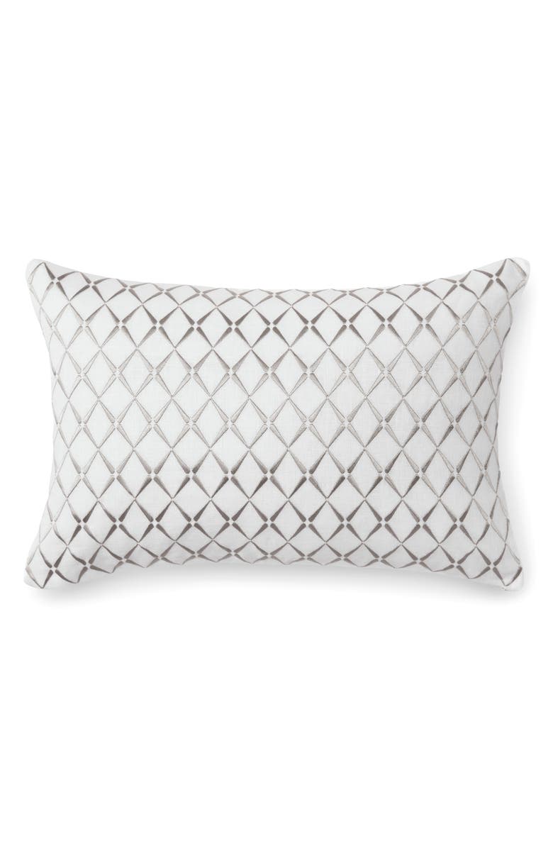 SFERRA Amaro Accent Pillow, Main, color, White/Grey