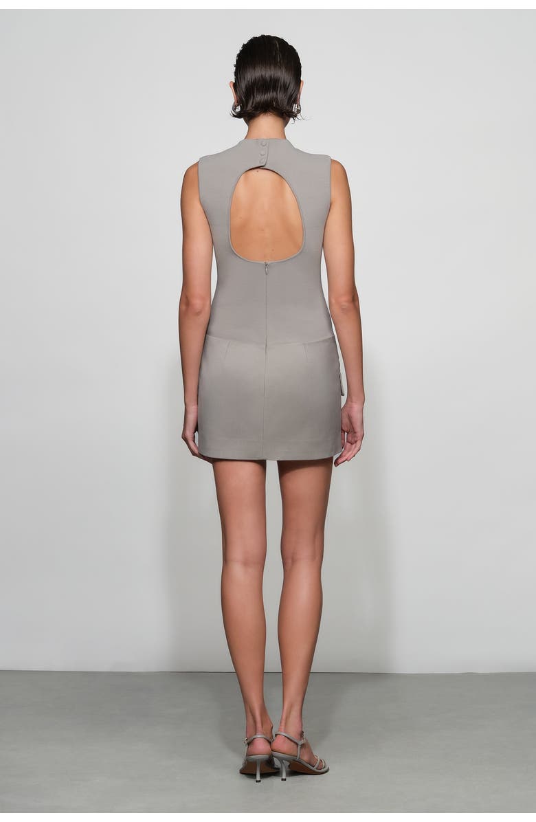 Et Ochs Vander Knit Combo Mini Dress, Alternate, color, Dove