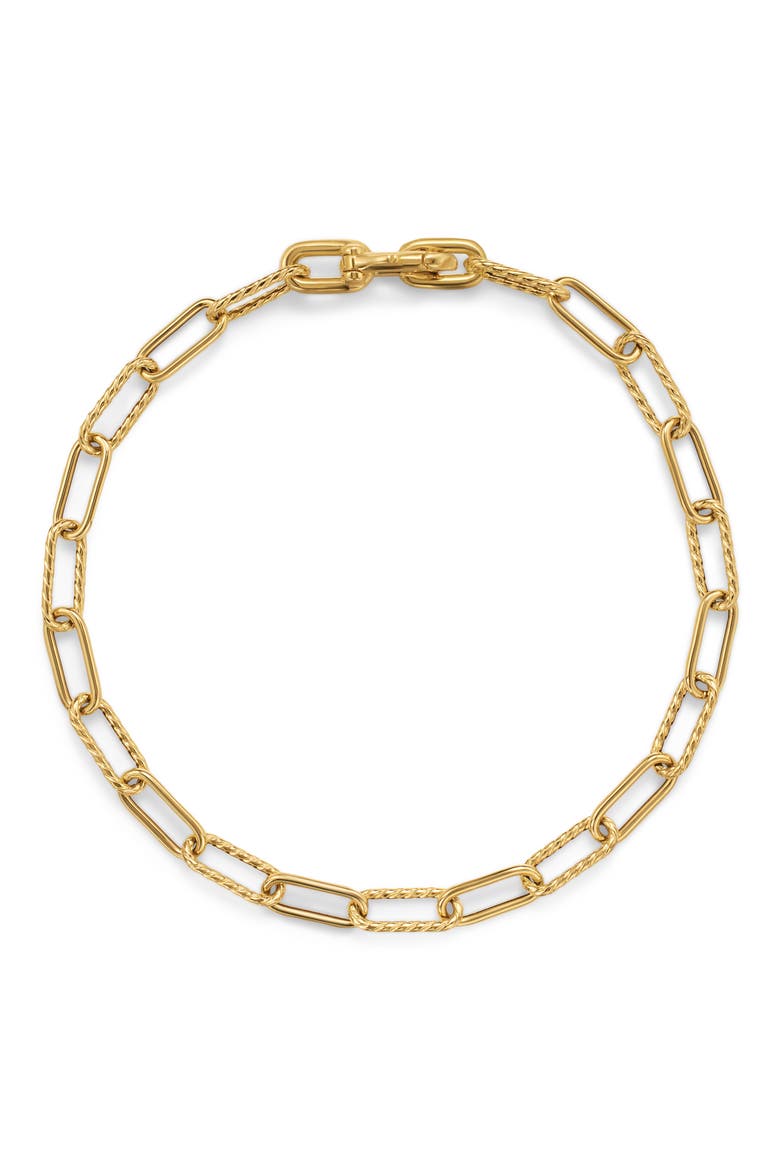 Men's DY Madison® Chain Bracelet in 18K Yellow Gold, 4mm, Alternate, color, GOLD