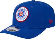 New Era Men's New Era Royal Chicago Cubs Circle Patch 9SEVENTY Stretch-Snap Hat