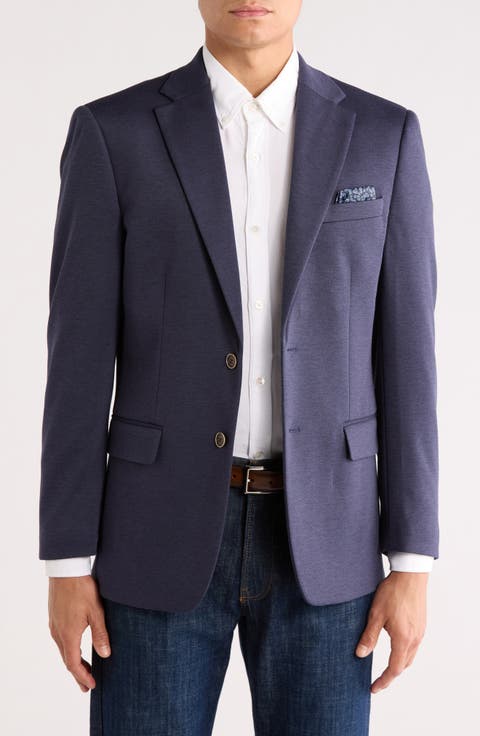 Piqué Knit Sport Coat (Short, Regular & Long)