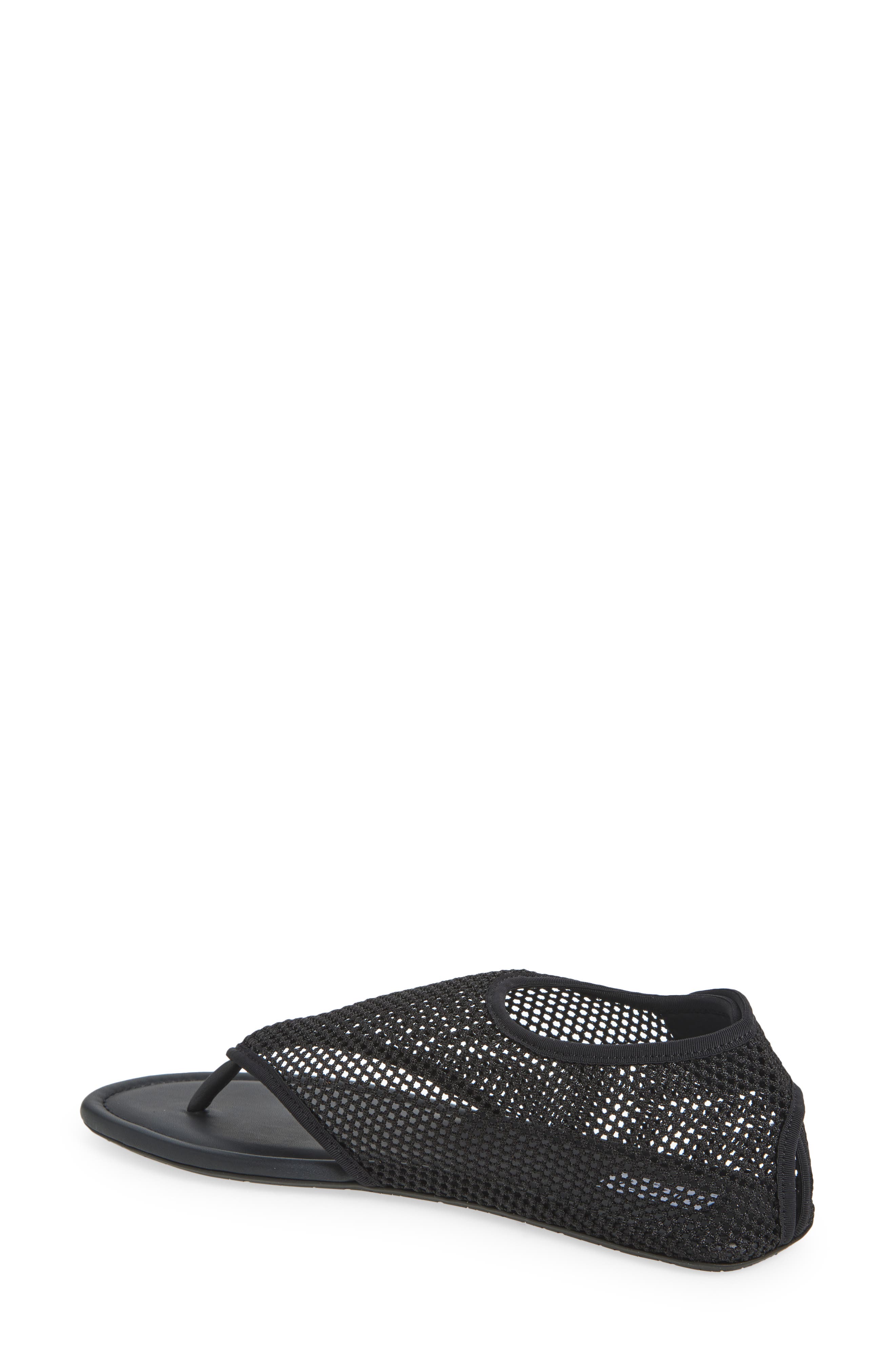 Alaïa Mesh Sandal, Alternate, color, Noir