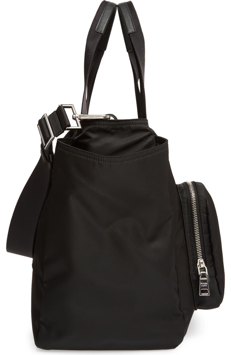 Prada Vela Nylon Baby Bag, Alternate, color,