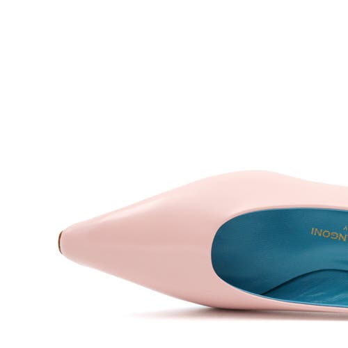 Valentina Rangoni Vera Block Heel Pump In Blush Mousse