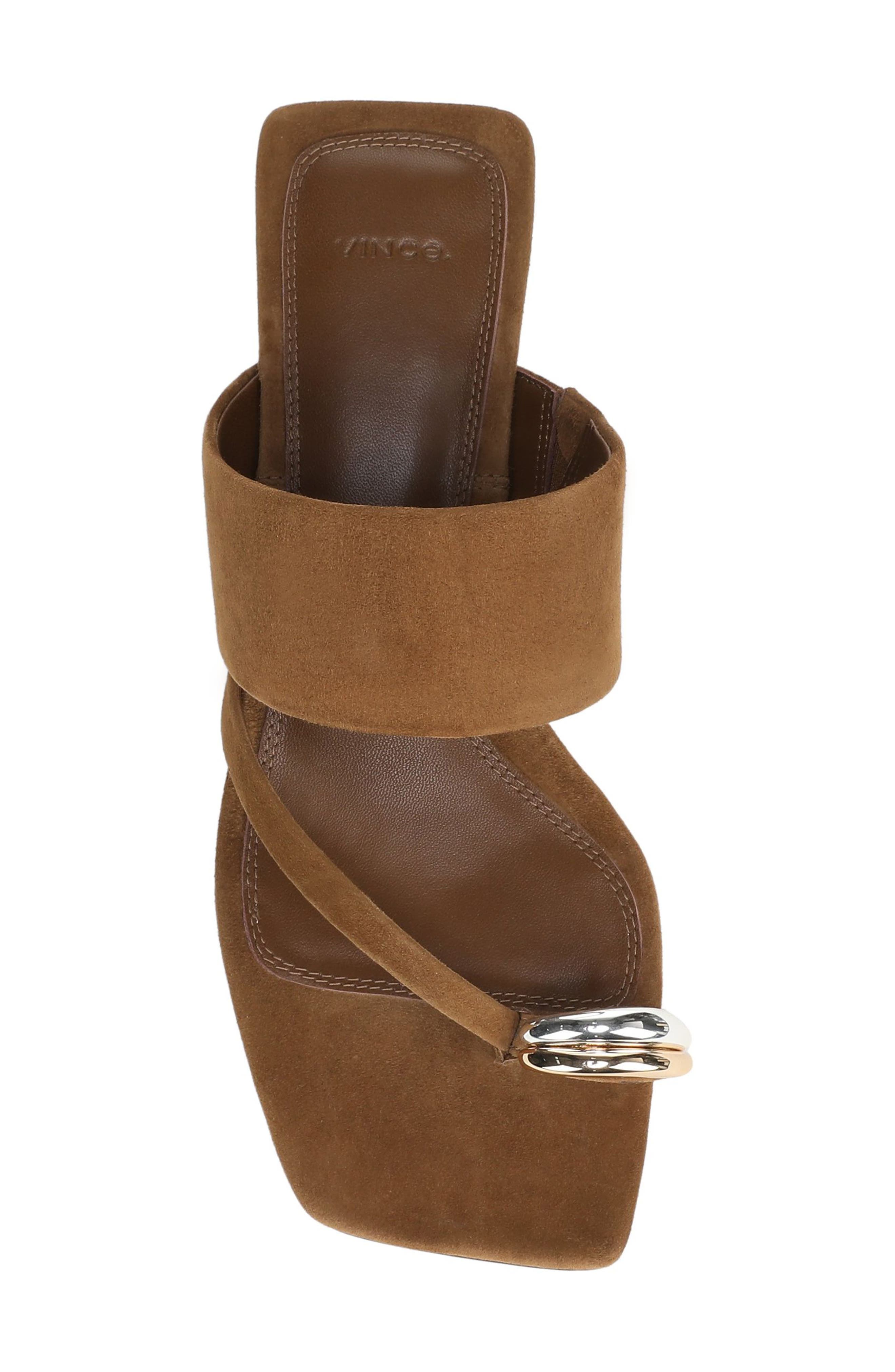 Stacy Toe Loop Sandal, Alternate, color, ELMWOOD