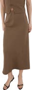 MANGO Straight Midi Skirt