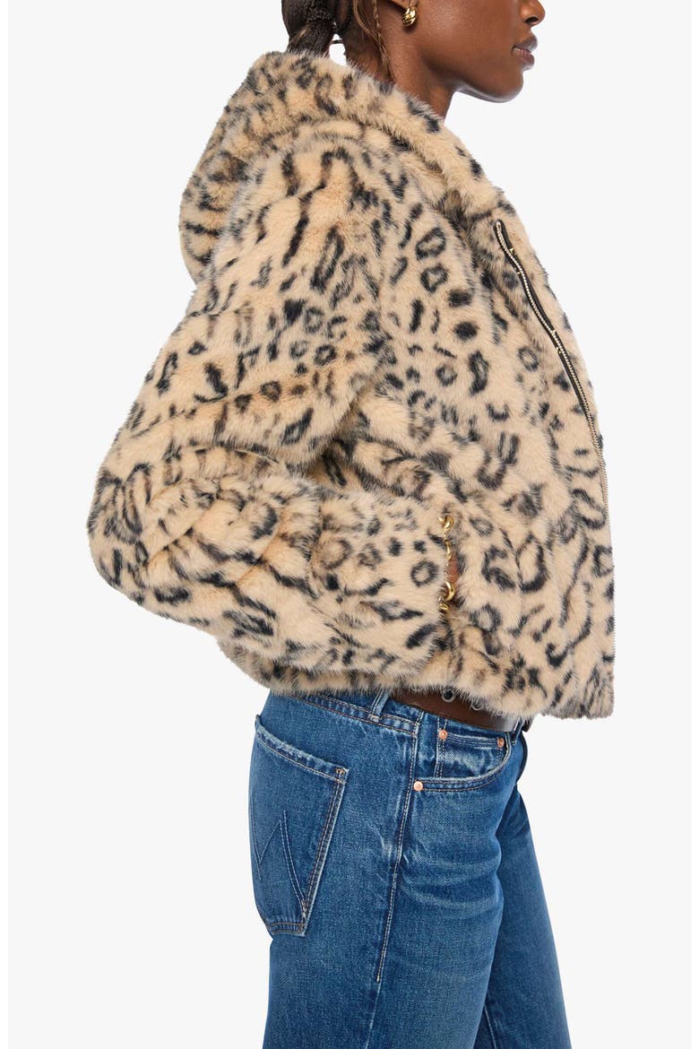 The Hooded Polar Opposite Faux Fur Jacket, Alternate, color, SPOTTED COUNTER CULTURE