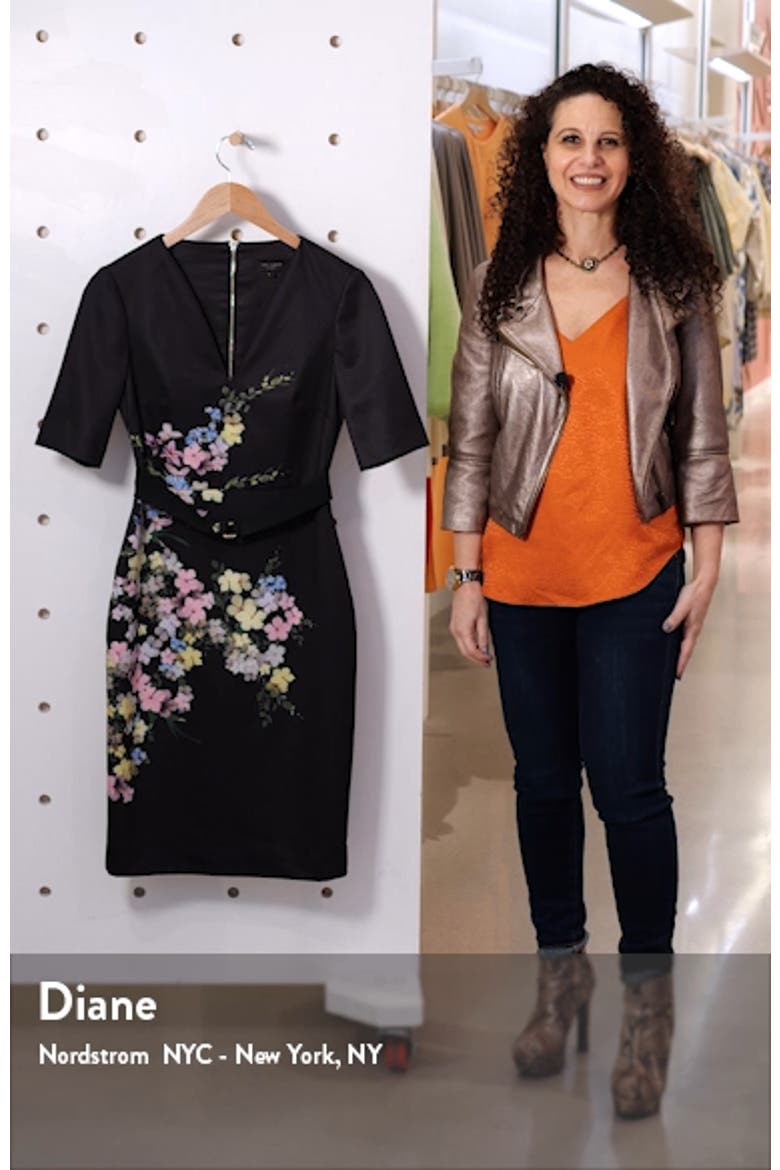 Soliaa Pergola Floral Body-Con Dress video