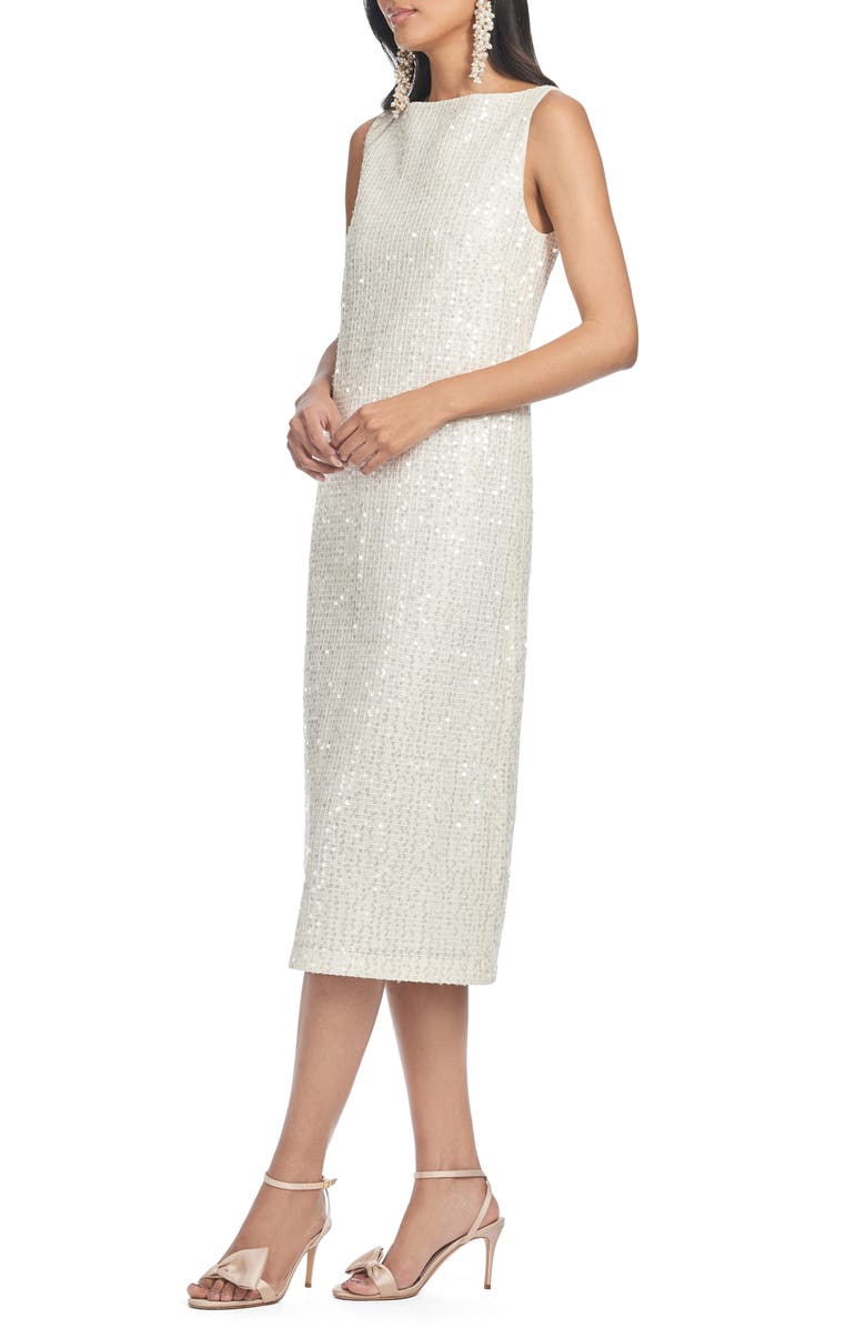 Sachin & Babi Eden Sequin Midi Dress, Alternate, color, Moonlight