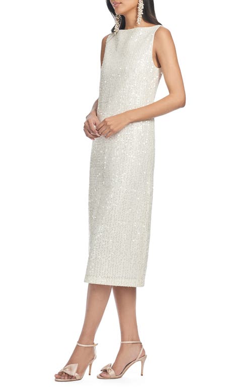 Sachin & Babi Eden Sequin Midi Dress In Moonlight