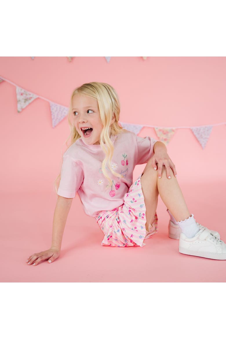 Cherry Good Day Short Sleeve T-Shirt, Alternate, color, Ballet Pink