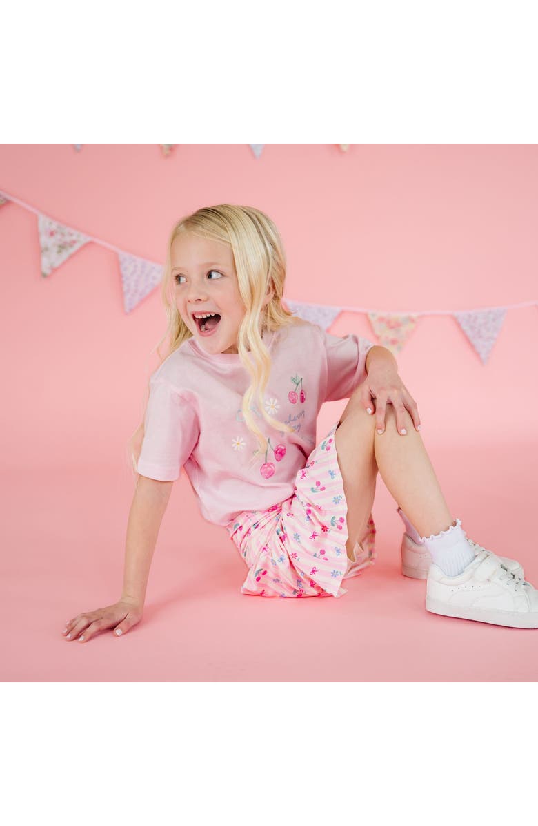 Sweet Wink Cherry Good Day Short Sleeve T-Shirt, Alternate, color, Ballet Pink