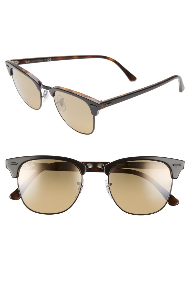 Ray-Ban Clubmaster 51mm Sunglasses, Main, color, 