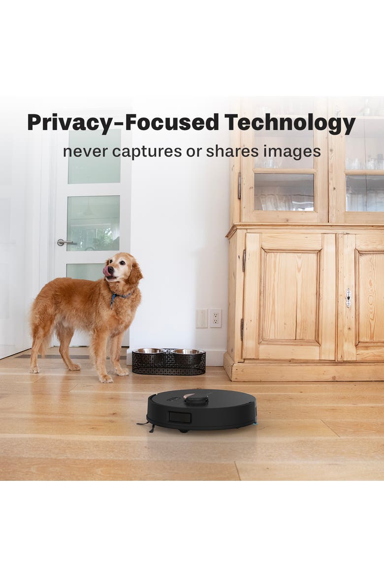 Dustin Plus Auto-Empty Robot Vacuum & Mop, Alternate, color, True Black
