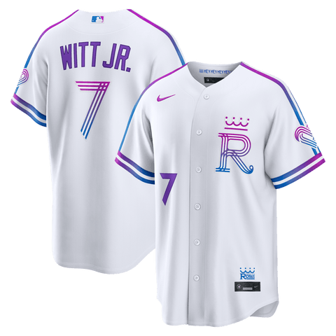 Men's Nike Bobby Witt Jr. White Kansas City Royals 2026 City Connect Stadium Jersey