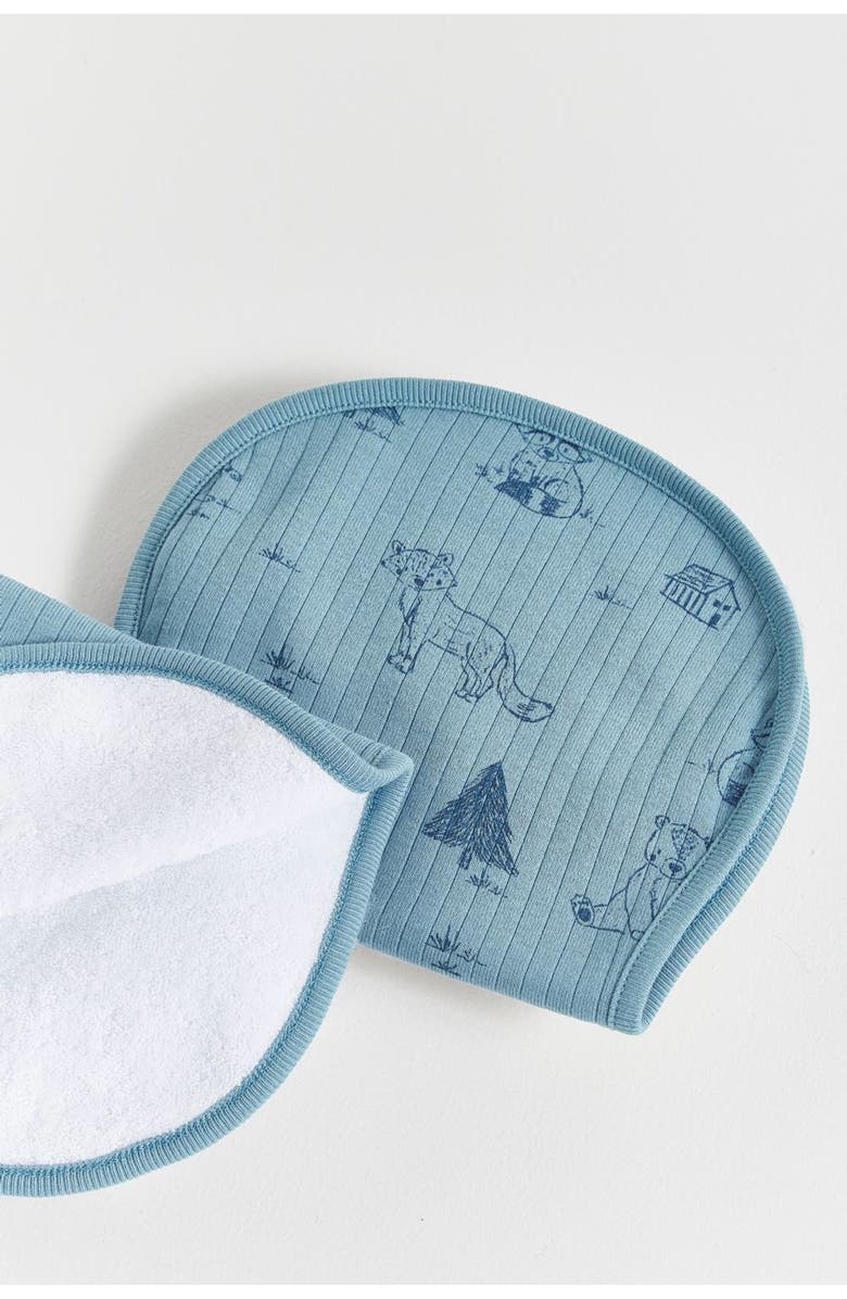 Babycottons Premium Cotton Ozy Curve Burps 2-Pack For Infant, Alternate, color, Multicolor