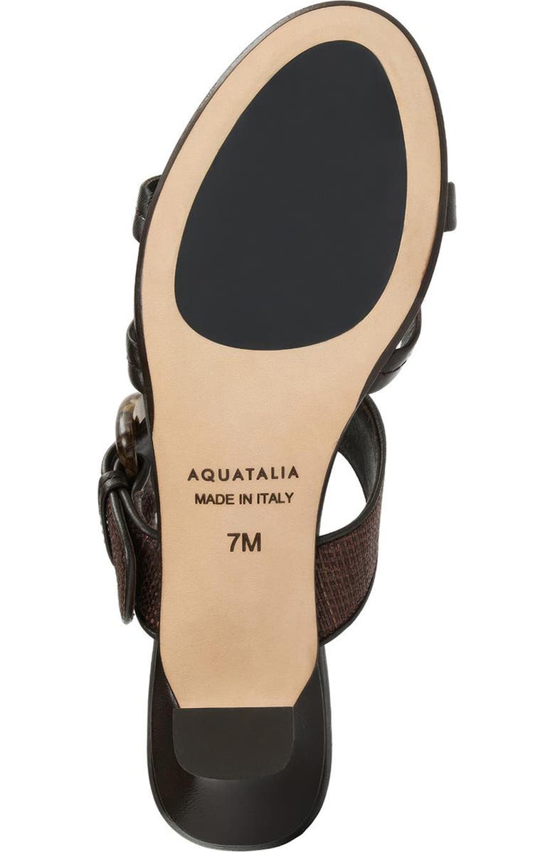 Aquatalia Bambi Weatherproof Kitten Heel Slide Sandal, Alternate, color, Espresso Multi