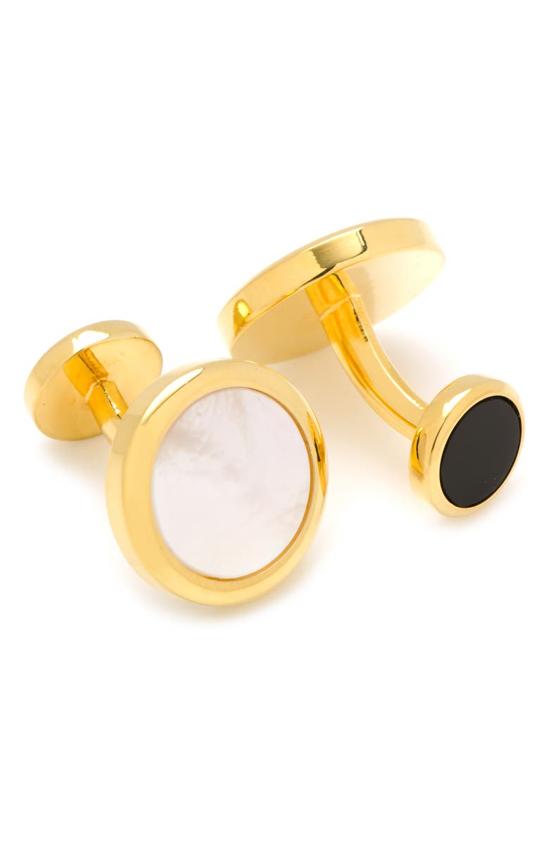 Cufflinks, Inc. Double Sided Cuff Links, Alternate, color, Metallic Gold