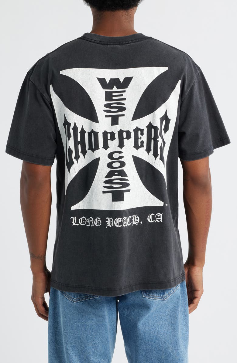 ID Supply Co West Coast Choppers Cotton Graphic T-Shirt, Alternate, color, Washed Black