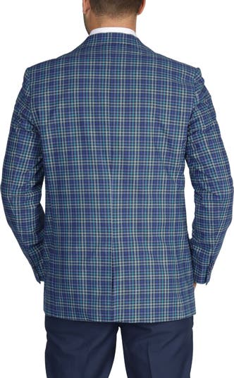 Multi Plaid Cotton Sportcoat