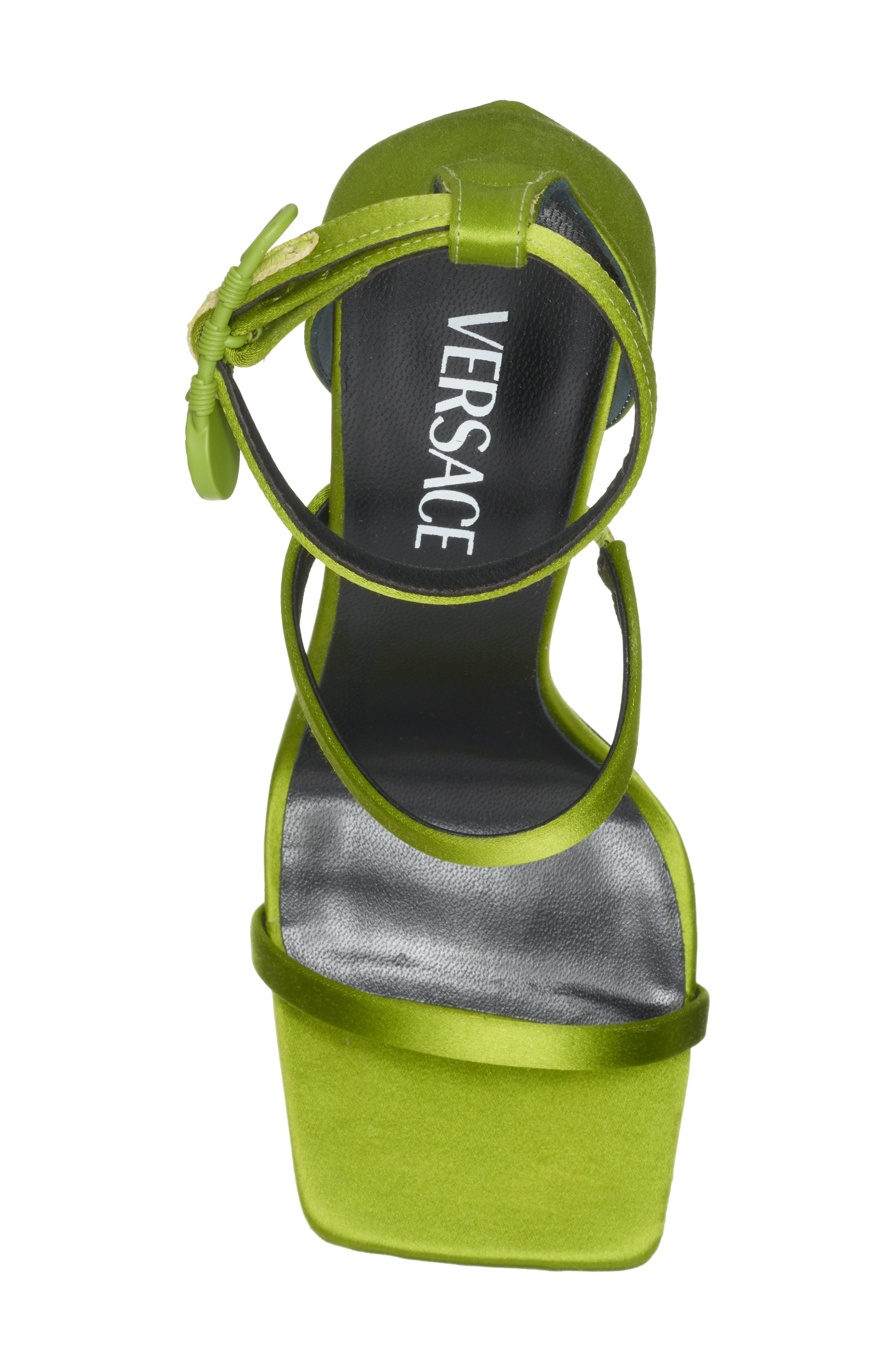 Versace Ankle Strap Sandal, Alternate, color, 