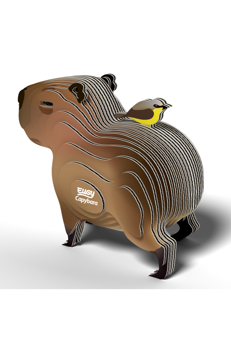 Capybara 3D Puzzle, Alternate, color, No Color