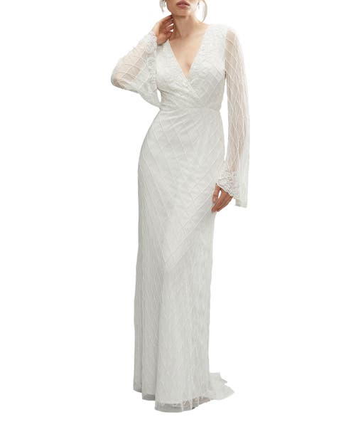 Embellished Bridal Maxi Dress