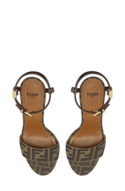 Fendi Delfina 95 Monogram Sandals In Multicolor