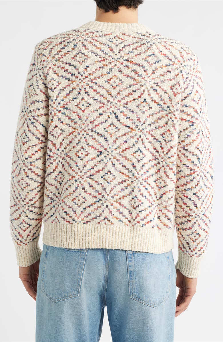Corridor Mandala Pima Cotton Cardigan, Alternate, color, Natural