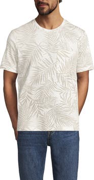 Lands' End Short Sleeve Cotton Linen Tee