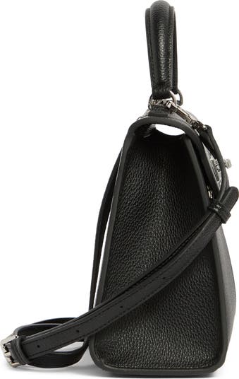 Large Elise Faux Leather Top Handle Bag